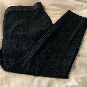 Ankle length ponte pant black and grey